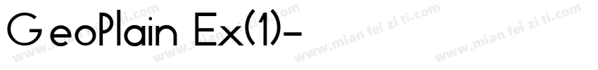 GeoPlain Ex(1)字体转换